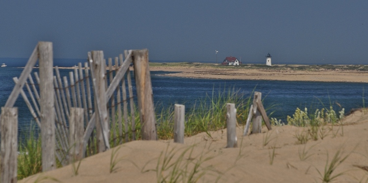 fence and lighthouse